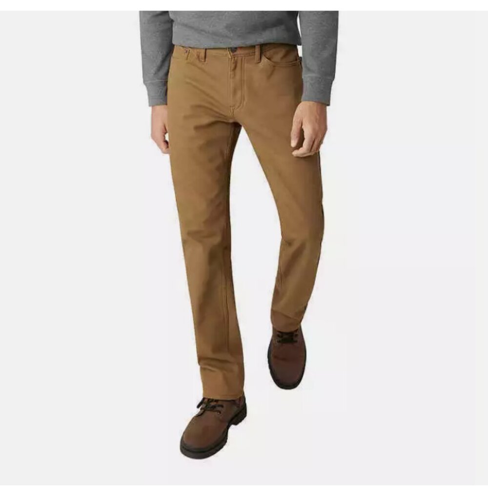 Weatherproof Vintage Men’s Fleece Lined Pant Bonded Fleece Lining Stretch Canvas - Picture 5 of 5